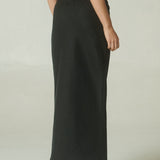 Pollera Sirena Lino Negra
