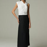 Pollera Verona Lino Negro