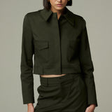 Short Bolonia Gabardina Verde
