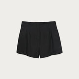 Short Génova Lino Negro