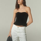 Strapless Terciopelo Negro