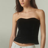Strapless Terciopelo Negro