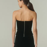 Strapless Terciopelo Verde
