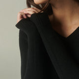 Sweater Cashmere V Black