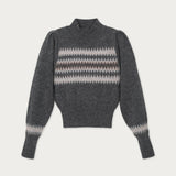 Sweater Jaquard Alpaca Gris