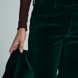 Pantalon Nara Terciopelo Verde