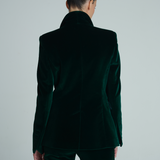 Blazer Fátima Terciopelo Verde