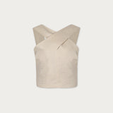 Blusa York Lino Mantequilla