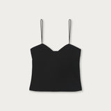 Polera Clara Algodón Negro