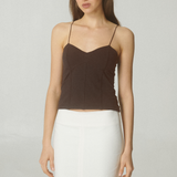 Polera Clara Algodón Café