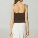 Polera Clara Algodón Café