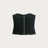 Strapless Terciopelo Verde