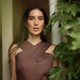 Blusa York Lino Cafe