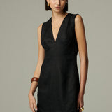 Vestido Cerdeña Lino Negro
