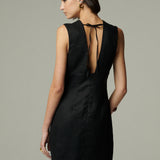 Vestido Cerdeña Lino Negro