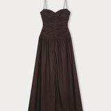 Vestido Cleo Popelina Café