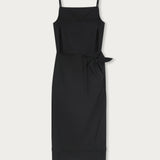 Vestido Pareo Popelina Negro