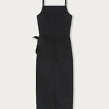Vestido Pareo Popelina Negro