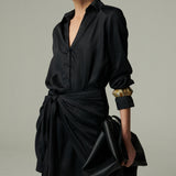 Vestido Palermo Seda Negro