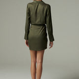 Vestido Palermo Seda Verde