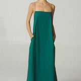 Vestido Sun Popelina Verde