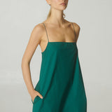 Vestido Sun Popelina Verde