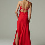 Vestido Turín Lino Rojo