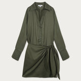 Vestido Palermo Seda Verde