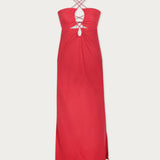 Vestido Turín Lino Rojo