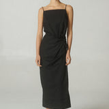 Vestido Pareo Popelina Negro