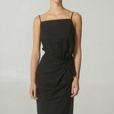 Vestido Pareo Popelina Negro