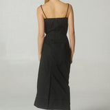 Vestido Pareo Popelina Negro