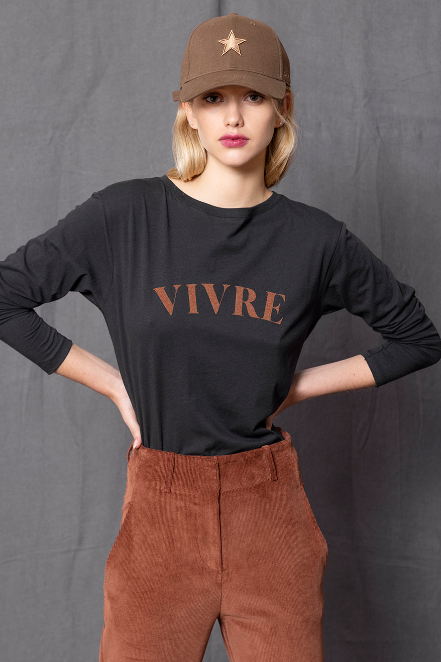 POLERA VIVRE NEGRA