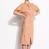 VESTIDO ALDA CAMEL